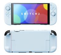PlayVital Funda protectora de color sólido para Nintendo Switch 2, cubierta de agarre acoplable de carcasa dura antiarañazos con soporte plegable Cherry Blossoms Pink