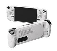 PlayVital Funda Protectora para Steam Deck - Cubierta a Prueba de Golpes con Botones Traseros & Thumb Grips, Carcasa de Silicona Antideslizante para Steam Deck OLED y LCD - Mecha (Blanco)