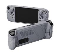 PlayVital Funda Protectora para Steam Deck - Cubierta a Prueba de Golpes con Botones Traseros & Thumb Grips, Carcasa de Silicona Antideslizante para Steam Deck OLED y LCD - Mecha (Gris)