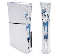 PlayVital Kit Antipolvo 12 en 1 para ps5 Slim Consola Digital & Disc | Ati-Staub Cover - Tapón de silicona para filtro de polvo, 12 en 1, The Great Wave Off Kanagawa