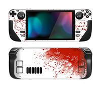PlayVital Kit de Calcomanía Completa Protectora para Steam Deck LCD - Vinilos Skin Sticker Adhesivo, Pegatinas Personalizadas de Protección para Steam Deck OLED (Salpicadura de Sangre)