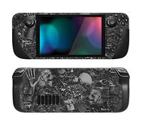 PlayVital Kit de Calcomanía Completa Protectora para Steam Deck LCD - Vinilos Skin Sticker Adhesivo, Pegatinas Personalizadas de Protección para Steam Deck OLED (Cyborg Wreck)