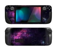 PlayVital Kit de Calcomanía Completa Protectora para Steam Deck LCD - Vinilos Skin Sticker Adhesivo, Pegatinas Personalizadas de Protección para Steam Deck OLED (Nebulosa Violeta)