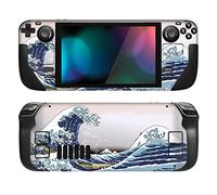 PlayVital Kit de Calcomanía Completa Protectora para Steam Deck LCD - Vinilos Skin Sticker Adhesivo, Pegatinas Personalizadas de Protección para Steam Deck OLED (La Gran Ola)