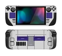 PlayVital Kit de Calcomanía Completa Protectora para Steam Deck LCD - Vinilos Skin Sticker Adhesivo, Pegatinas Personalizadas de Protección para Steam Deck OLED (Clásico SNES)