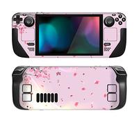 PlayVital Kit de Calcomanía Completa Protectora para Steam Deck LCD - Vinilos Skin Sticker Adhesivo, Pegatinas Personalizadas de Protección para Steam Deck OLED (Flor de Cerezo Rosa)