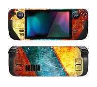 PlayVital Kit de Calcomanía Completa Protectora para Steam Deck LCD - Vinilos Skin Sticker Adhesivo, Pegatinas Personalizadas de Protección para Steam Deck OLED (Aging)