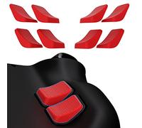 PlayVital Kit de Mejora de Botones Traseros para Steam Deck & OLED - Agarre Antideslizante y Protección Mejorada, Accesorios para Steam Deck, 2 Grosores Diferentes (Rojo Pasión)