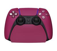 PlayVital Soporte de Estación para Control - Base Antideslizante con Almohadilla de Goma, Soporte para ps5 Mando, Accesorio de Escritorio para Gamepad, Diseño Estable y Duradero (Rojo Cósmico)