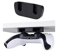 PlayVital Soporte Stand para ps5 Control Accesorios Montaje Debajo del Escritorio para ps4 Control Soporte de Mesa para Mando Soporte para Controlador Accesorios para ps4 Mando-Negro