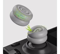 PlayVital Tapas de Joystick para Steam Deck LCD & OLED (4 Piezas), Thumb Grips con Cojín y Textura Antideslizante, Fundas Elevadoras para Joystick, Accesorios para PS Portal (New Hope Gray)