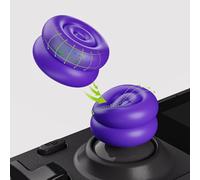 PlayVital Tapas de Joystick para Steam Deck LCD & OLED (4 Piezas), Thumb Grips con Cojín y Textura Antideslizante, Fundas Elevadoras para Joystick, Accesorios para PS Portal (Violeta)