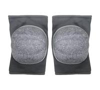 Playwell Rodilleras o coderas acolchadas gruesas para MMA de alta calidad, color gris fantasma, par (grande)