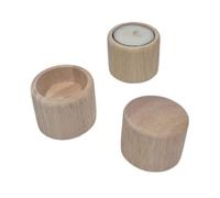 Playwood candelitas de madera decoración juguete natural marrón