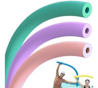 PLAYZOCO Churro de Piscina, Churro natación, Fideos Acuaticos, Fideo Espuma para Nadar, Flexible Apto para niños y Adultos, Flotadores para Piscina, 6 cm diámetro x 150 cm Largo, Multi, 3 Unidades