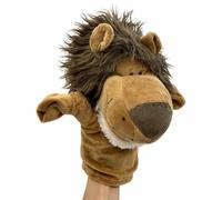 PLAYZOCO Marioneta de León, Títere de Mano, Finger Puppet, Juguete Educativo, Material Algodón de Felpa y PP, Tamaño 25 cm, Diseño León
