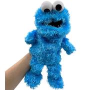 PLAYZOCO Marioneta Mano Peluche de Monstruo de Las Galletas, Títere de Mano de Monstruo de Las Galletas, Marioneta Barrio Sésamo, Algodón de Felpa y PP, Tamaño 30 cm, Diseño Monstruo de Las Galletas