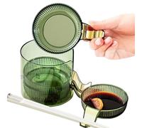 Plaz De Salsa Y Juego De Soporte, Platos De Condimentos Condimentos Condimentos, Bandejas De Bocadillos De Cerámica Con Soporte, Diseño Apilable Compacto, Cara De Lisas De Acristalamiento Fácil, 100 G