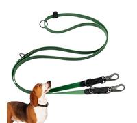Plaza de caminar para perros, cuerda de tracción de entrenamiento impermeable - entrenamiento duradero y caminata - avaricia, dos machos de metal - con crudo, fuerte de perro para cazar, acampar
