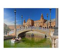 Plaza De España, Sevilla, Andalucía, España - Rompecabezas premium de 1000 piezas para adultos