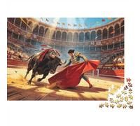 Plaza De Toros 1000 Piezas Jigsaw Puzzle Reciclable Paper Bullfight Arena Mayores Puzzles Party Game Props Great Regalo Idea para Mujeres and Men Both 70x50cm/1000pcs