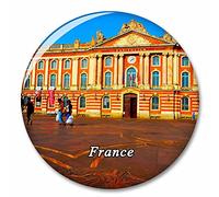 Plaza del Capitolio de Francia Toulouse Imán de Nevera, imánes Decorativo, abridor de Botellas, Ciudad turística, Viaje, colección de Recuerdos, Regalo, Pegatina Fuerte para Nevera