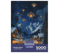 Plaza del Pueblo de Vacaciones Rompecabezas Imposible,desafío for Adults Entretenimiento Creativo 1000 Piezas Obra De Arte De Juego De para Adultos Y Niños 38x26cm/1000pcs