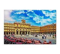 Plaza Mayor de España Salamanca Puzzle 1000 Piezas para Adultos Familia Rompecabezas Recuerdo Turismo Regalo