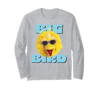 Plaza Sésamo Big Bird Cool Face Pose Summer Shades Classic Manga Larga