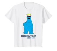 Plaza Sésamo Cookie Monster Actitud Cool King Classic Pose Camiseta