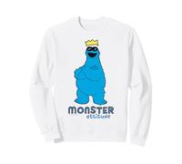 Plaza Sésamo Cookie Monster Actitud Cool King Classic Pose Sudadera