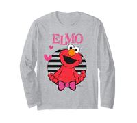 Plaza Sésamo Elmo Happy Cuddle XOXO Cute Friends Heart Love Manga Larga