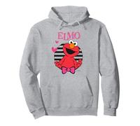 Plaza Sésamo Elmo Happy Cuddle XOXO Cute Friends Heart Love Sudadera con Capucha