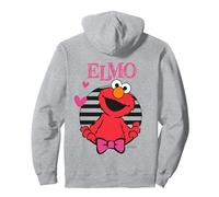 Plaza Sésamo Elmo Happy Cuddle XOXO Cute Friends Heart Love Sudadera con Capucha