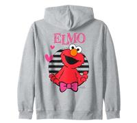 Plaza Sésamo Elmo Happy Cuddle XOXO Cute Friends Heart Love Sudadera con Capucha