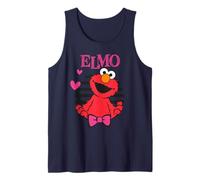 Plaza Sésamo Elmo Happy Cuddle XOXO Cute Friends Love Heart Camiseta sin Mangas