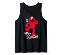 Plaza Sésamo Elmo Happy Dance XOXO Cute Friends Love Heart Camiseta sin Mangas