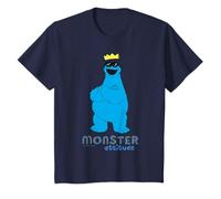 Plaza Sésamo Galleta Monstruo Actitud Cool King Pose Clásico Camiseta