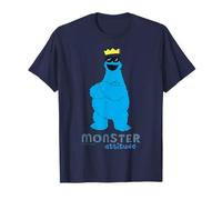 Plaza Sésamo Galleta Monstruo Actitud Cool King Pose Clásico Camiseta
