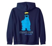 Plaza Sésamo Galleta Monstruo Actitud Cool King Pose Clásico Sudadera con Capucha
