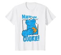 Plaza Sésamo Galletas Monstruo Deliciosas Galletas Feliz Retro Pose Camiseta