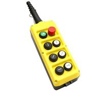 PLB08-E Estación de control de botón industrial 8 Caja de metal resistente Parada de emergencia E-Stop 1 pieza