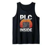 PLC Interior Ingeniero de Automatización Industrial Humor Camiseta sin Mangas