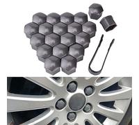 PLCGTNNP 20 Piezas Tapones Tornillos Ruedas Coche para Fiat Ducato 2006-2021, Tapa Tornillos Tuerca Pernos de Rueda Caperuzas Tornillo Cubiertas Hexagonales Tapones Tornillos,B/Grey-21mm