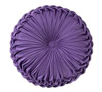 PLCIVSA Cojín de Plisado Cosido a Mano para Respaldo de Cintura, Cojín de Apoyo Lumbar para Sofá, Cama, Suelo, Silla de Oficina(Violet,38cm)