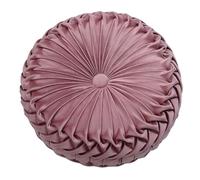 PLCIVSA Cojín de Plisado Cosido a Mano para Respaldo de Cintura, Cojín de Apoyo Lumbar para Sofá, Cama, Suelo, Silla de Oficina(Deep Pink,38cm)