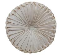 PLCIVSA Cojín de Plisado Cosido a Mano para Respaldo de Cintura, Cojín de Apoyo Lumbar para Sofá, Cama, Suelo, Silla de Oficina(Beige2,38cm)