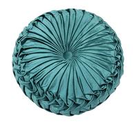 PLCIVSA Cojín de Plisado Cosido a Mano para Respaldo de Cintura, Cojín de Apoyo Lumbar para Sofá, Cama, Suelo, Silla de Oficina(Christmas Green,38cm)