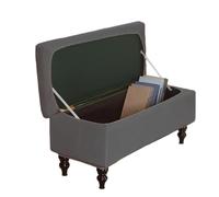 PLCIVSA Funda Otomana con Almacenaje, Elástica Otomana Rectangular Extraíble,Fundas de Taburete Terciopelo,Lavable Antideslizante,para Sala Dormitorio(Z4,XL)