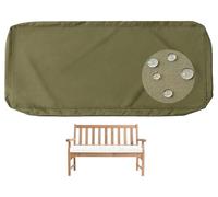 PLCIVSA Impermeable Funda Cojín Silla Jardín Exterior - 8cm Grosor - Funda Reemplazo con Cremallera Antideslizante para Terraza y Jardín Cocina(Verde,90x60cm/35x24in)